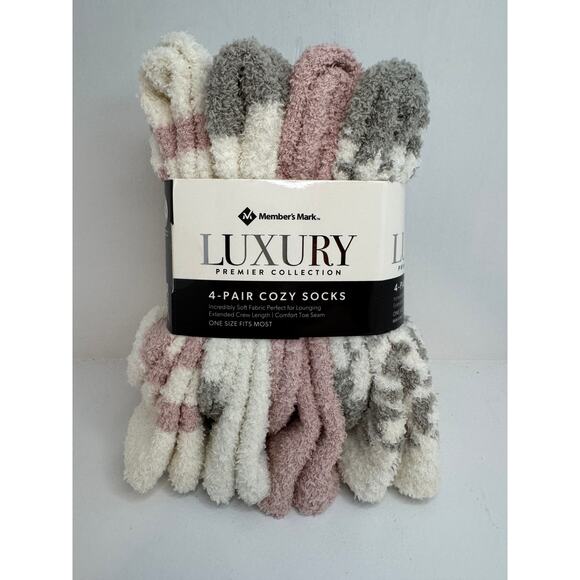 Members Mark Luxury Premier Collection Ladies 4 Pack / Mauve - Grays - White - Picture 4 of 7